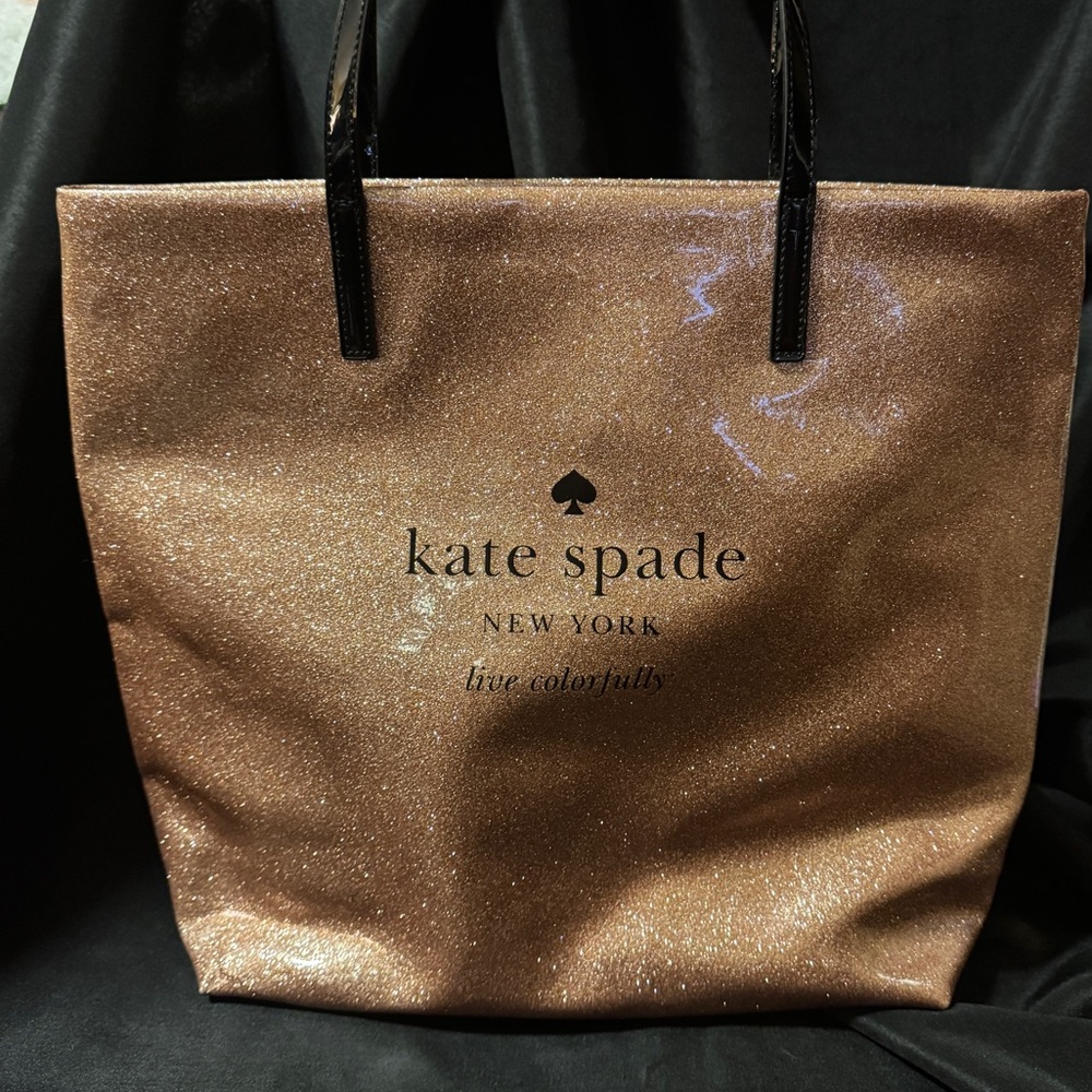 kate spade Rose Gold Glitter Tote